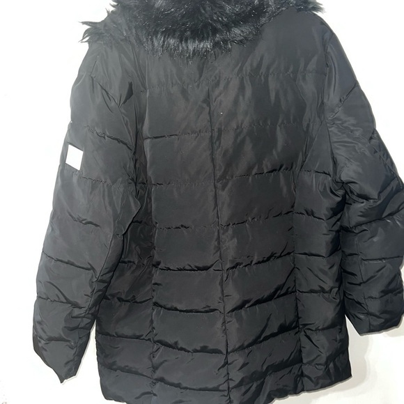 Versace 1969 Faux Fur-Accent Coat - Picture 3 of 8